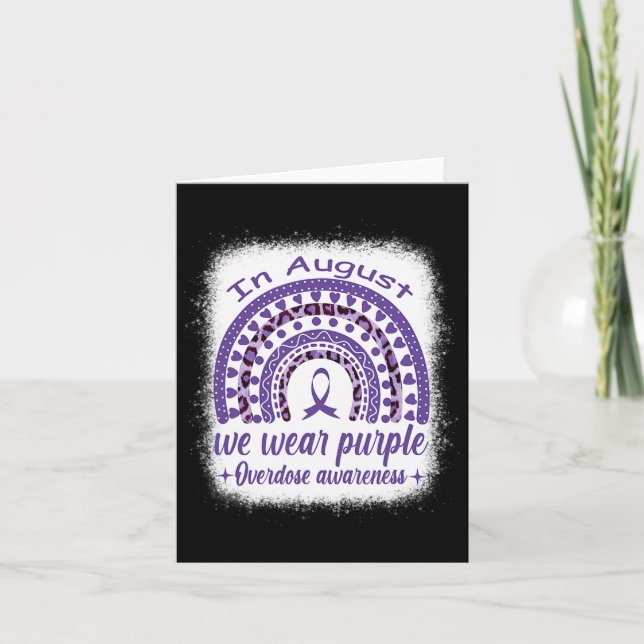 Carte En Août Nous Portons Violet Arc-En-Ciel Overdose (Devant)