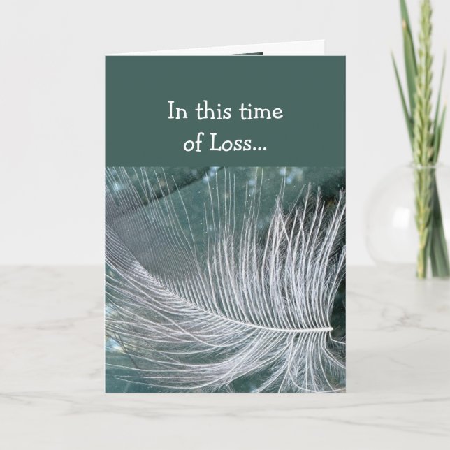 Carte En ce temps de perte, Écriture la paix de Dieu (Devant)