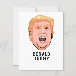 CARTE EN COLÈRE DONALD TRUMP PERSONNALISÉ