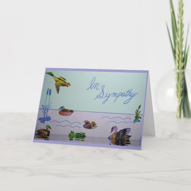 Carte En collage de sympathie (Devant)