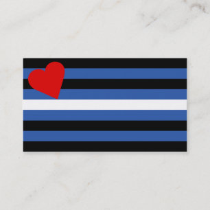 Carte en cuir de tour de drapeau