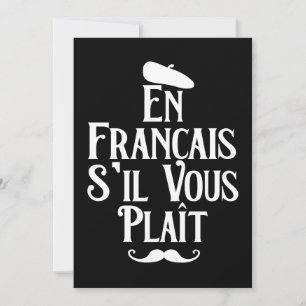 Carte En Français S'il vous Plait - Langue Française