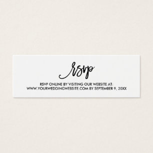 Carte en ligne RSVP de mariage à main chic