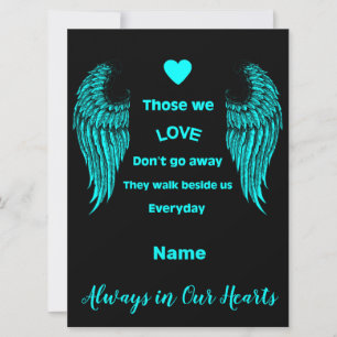 Carte En Mémoire Bereavement Et Perdre Photo Impression