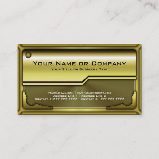 Carte en métal Hi Tech Faux version 3 avec logo