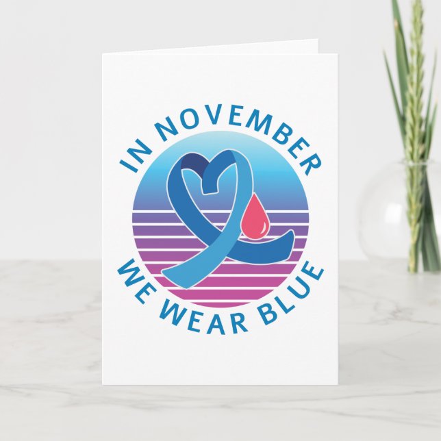 Carte En novembre, nous portons le mois de sensibilisati (Devant)