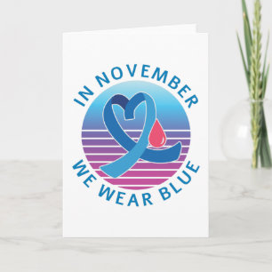 Carte En novembre, nous portons le mois de sensibilisati