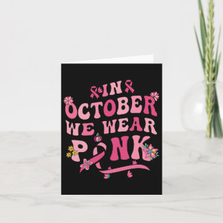 Carte En Octobre, Nous Portons Des Breas Super De Pink R