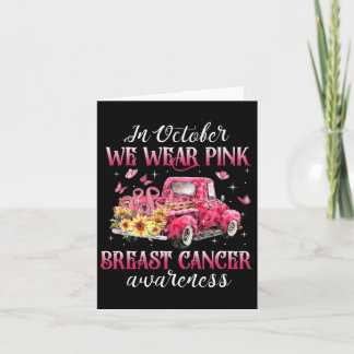 Carte En Octobre Nous Portons Le Ruban Rose Leopard Truc