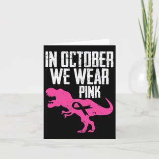 Carte En Octobre Nous Portons Pink Breast Cancer Sensibi