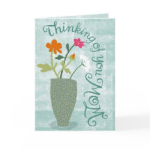 En pensant à toi Maman – Abstrait floral lumineux