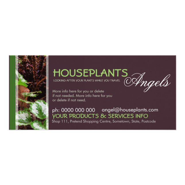 Carte en rack Angels Houseplant (Devant)