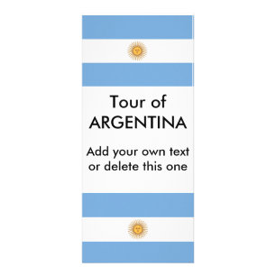 Carte en rack avec drapeau de l'Argentine
