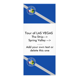 Carte en rack avec Drapeau de Las Vegas, USA