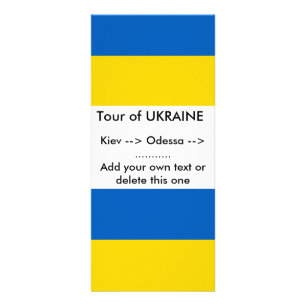 Carte en rack avec drapeau de l'Ukraine