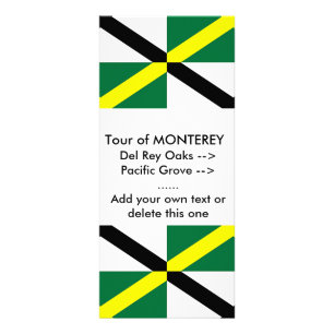 Carte en rack avec Drapeau de Monterey, U.S.A.