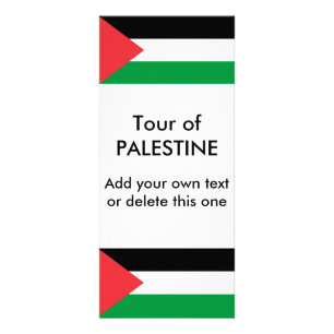 Carte en rack avec Drapeau de Palestine