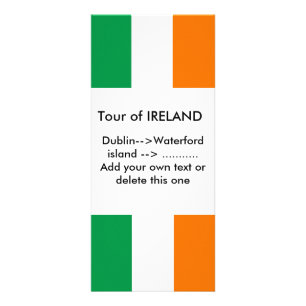 Carte en rack avec drapeau d'Irlande