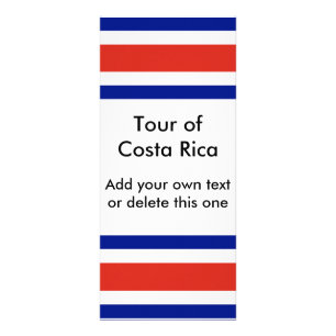 Carte en rack avec drapeau du Costa Rica