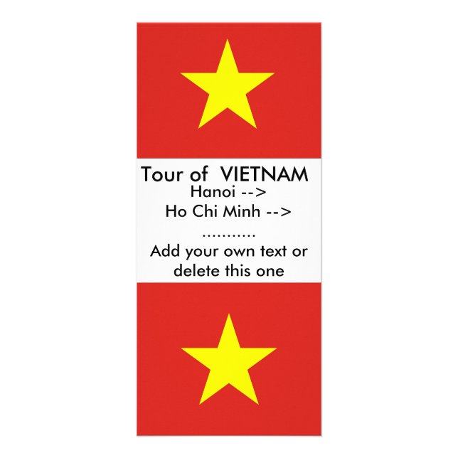 Carte en rack avec drapeau du Vietnam (Devant)