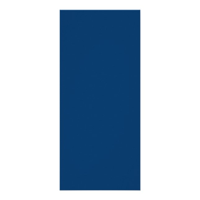Carte en rack bleu profond personnalisable (Devant)