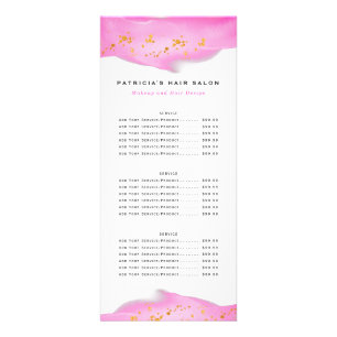 Carte en rack Blush Pink And Gold Parties scintill