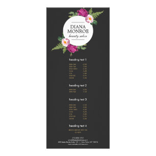 Carte en rack du Salon Floral Moderne