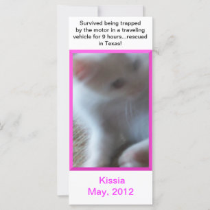 Carte en rack ou Signet Kissia (Little Girl Kitty)