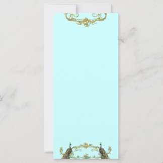 Carte en rack Peacock 7 Gold Filigree