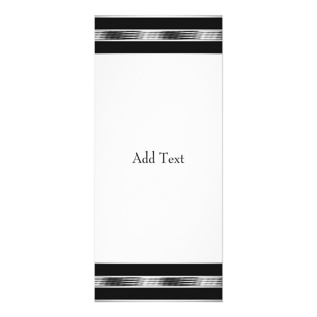 Carte en rack Silver Grey Noir Chrome Métal Blanc (Devant)