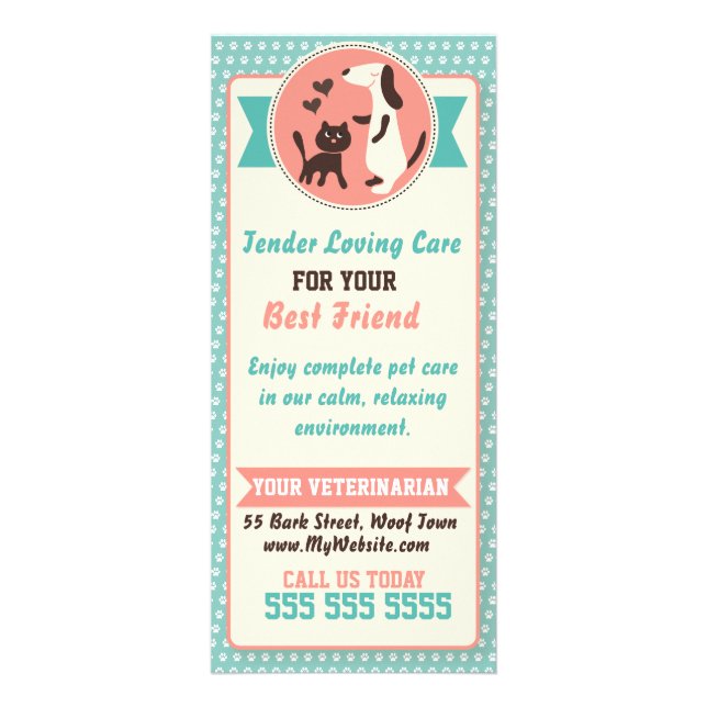Carte en rack vétérinaire - Personnalisable (Devant)