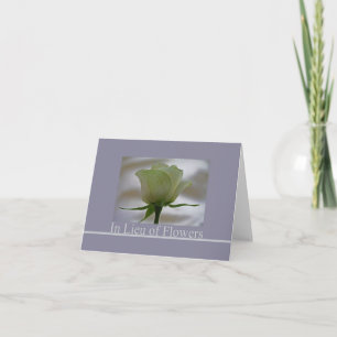 Carte En remplacement des fleurs - Charity Dons sympathi
