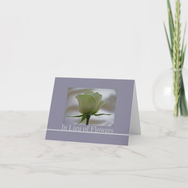 Carte En remplacement des fleurs - Charity Dons sympathi (Devant)