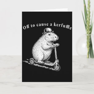 Carte En route pour causer une agitation, Funny Groundho