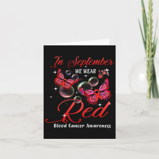 Carte En Septembre Nous Portons Le Papillon Rouge Cancer