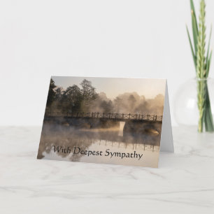 Carte En Sympathie profonde Beau Pont Rivière Paysage