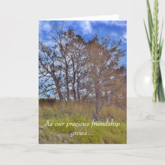 Carte "En tant que notre amitié précieuse élève" la