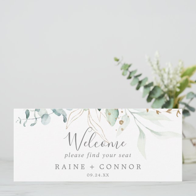 Carte En-tête d'accueil du tableau de bord de verdure (Debout devant)