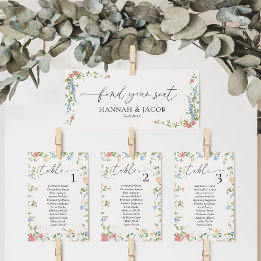Carte En-tête de bienvenue du Mariage fleur sauvage