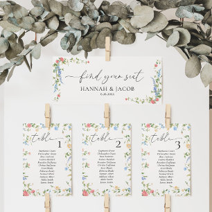 Carte En-tête de bienvenue du Mariage fleur sauvage