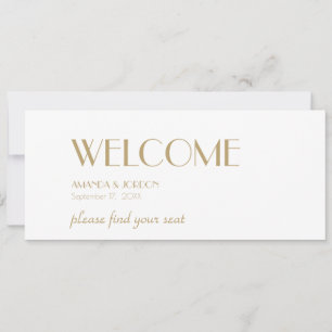 Carte En-tête minimaliste Gold Modern Deco