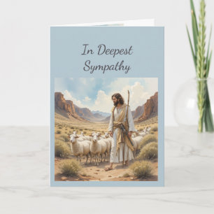 Carte En toute sympathie Le Seigneur est mon berger 