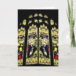 Carte en Verre Cathédrale de Style Anglais Ancien