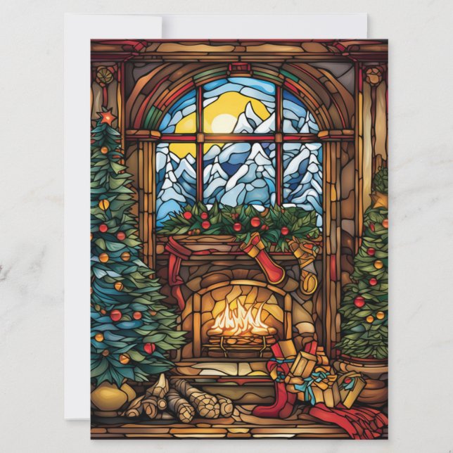 Carte en verre de Noël (Devant)