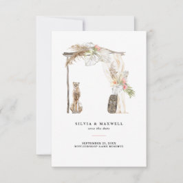 Carte Enchanted African Safari Wedding Enregistrer la da