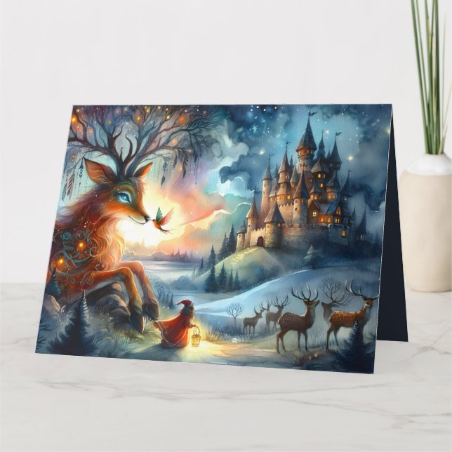Carte Enchanted Castle Winter Art (Devant)