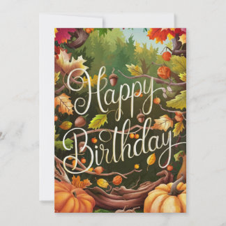 Carte Enchantée Mystical Chaud Automne automne heureux A