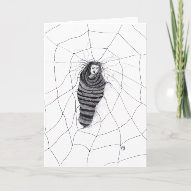 Carte "Enchevêché" vide à l'intérieur (Devant)