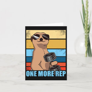 Carte Encore Un Rep Poids Sport Entraînement Gym Funny B