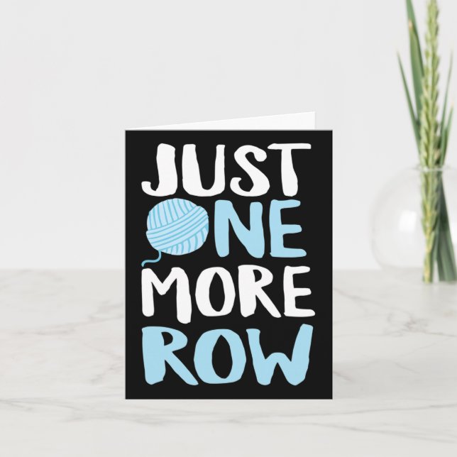 Carte Encore Une Rangée De Crochet Fil Et Aiguille  (Devant)